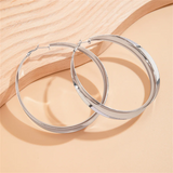 Exaggerated Big Circle Hoop Earrings for Women