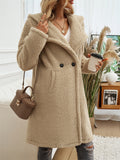 Women's Wool-Like Texture Comfortable Hooded Coat