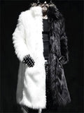 Men's Super Warm Winter Faux Fur Long Coat with Pocket