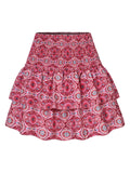 Sweet High-Rise Ruffled Short Skirt for Female