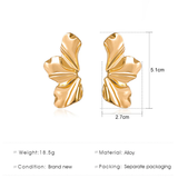 Three Petals Elegant Party Stud Earrings for Lady