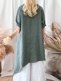 Women's Daily Simple Oversized Irregular Hem Dress