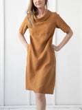 Casual Short Sleeve Knee Length Dresses for Women