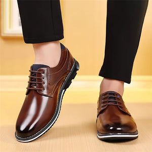 Men's Casual Lightweight Lace Up Rubber Sole Dress Shoes