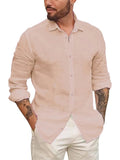 Men's Relaxed Button Up Turn-Down Collar Shirts