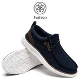 Men's Non Slip Lace-Up Durable Mesh Flat Shoes