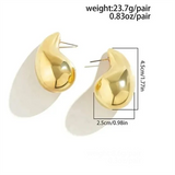 Elegant Water Drop Shaped Earrings for Lady