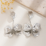 Wedding Party Rose Petal Drop Earrings for Lady