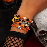 Halloween Evil Ghost Death Spider Moon Bat Pendant Bracelets