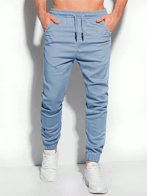 Men's Daily Wear Simple Loose Ankle-Tied Casual Pants