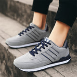 Travel Walking Skidproof Lace Up Sneakers for Men