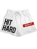 Men's Letter Print Sports Boxing Drawstring Shorts