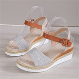 Female Ankle Buckle Strap Non-slip Platform Sandals