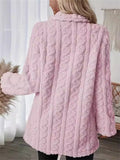 Candy Color Keep Warm Fluffy Mid-Length Coat for Lady