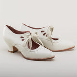 Ladies Elegant Hollow Out Lace Up Fashion Party Dance Pumps