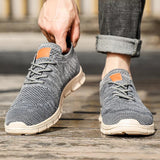 Sweat Absorbing Knitted Fabric Sneakers for Male