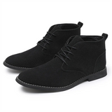 Men's Fashionable Cozy Faux Suede Lace Up Ankle Boots