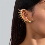 Ethnic Style Fish Bone Clip Earring for Women