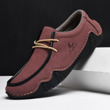 Men's Relaxed Cozy Contrast Color Lace-Up Flats