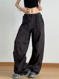 Women's Fashion Casual High Waist Baggy Cargo Pants