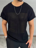 Sexy Breathable Hollow Out Men's Slim Fit Summer T-shirt