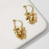 Fashionable Drop-Shaped Metal Sequin Earrings for Women