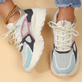 Women's Relaxed All-match Contrast Color Mesh Shoes