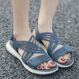 Cozy Open Toe Cross Strap Beach Sandals for Women