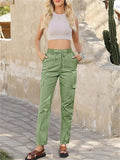 Women's Contrast Color Patchwork Casual Drawstring Pants