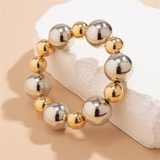 Women's Elastic Strand Classic Round Beads Bracelets