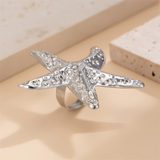 Casual Holiday Big Starfish Rings for Women