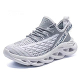 Stretchy Knitted Mesh Breathable Running Fitness Sneakers for Men