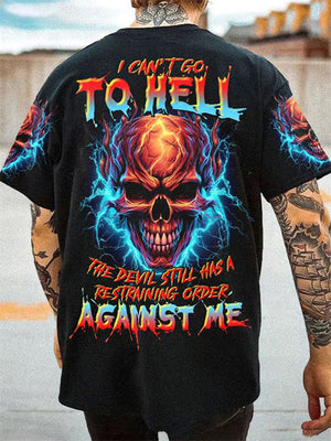 I Can't Go To Hell All Over Print Men's Hip Hop Shirt
