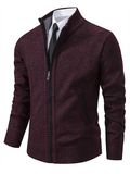 Stand Collar Zipper Knitted Sweaters for Men