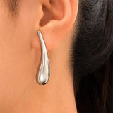 Drop-Shaped Simple Elegant Earrings for Lady