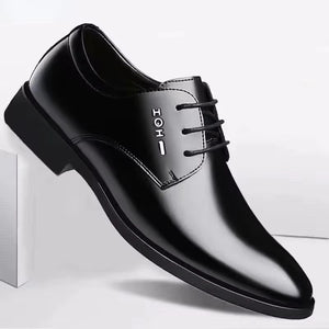 Men's Wedding Party Business Pointed Toe Black Dress Shoes