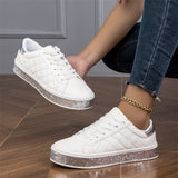 Ladies Preppy Style Versatile Round Toe Shoes