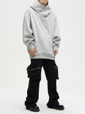 Men's Relaxed Fit Hip Hop Hoodie with Face Mask