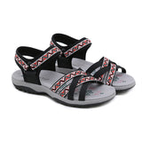 Ethnic Rhombic Pattern Cross Strap Holiday Sandals for Women