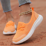 Women's Candy Color Slip-On Breathable Walking Loafers