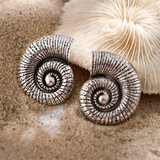 Female Chic Trumpet Shell Snail Shell Design Earrings