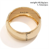 Sparkling Uneven Wide Closed Bracelet for Women