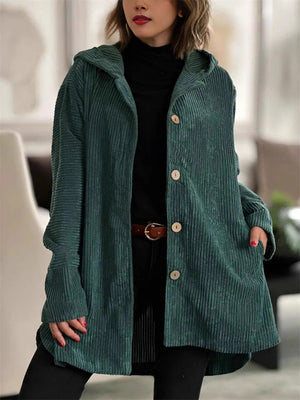 Women's Cozy Keep Warm Corduroy Hooded Jackets