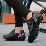 Men's Adjustable Spin Buckle Lock-Free Road Cycling Sneakers