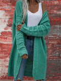 Women's Stylish Cardigan Knitted Mid-Length Sweater 