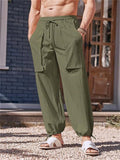 Men's Summer Cozy Pure Cotton Oversized Ankle Banded Pants