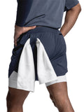 Men's Stretchy Breathable Jogging Shorts with Inter Pocket