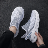 Stretchy Knitted Mesh Breathable Running Fitness Sneakers for Men