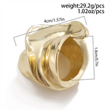 Exaggerated Irregular Metal Finger Ring for Ladies