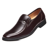 Men's Cozy Soft Sole Slip-On PU Leather Dress Shoes